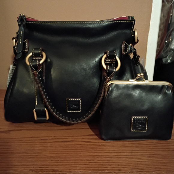 Dooney & Bourke Navy Florentine Satchel Handbag - Picture 7 of 8